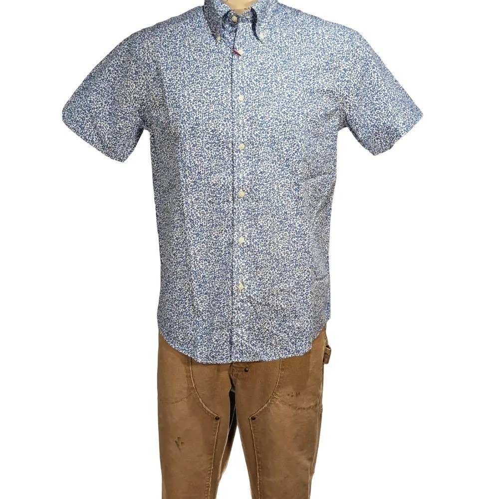 Brooks Brothers Friday Shirt Blue Floral Cotton Button Down Shirt Sz S NWT $90